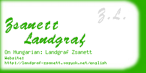 zsanett landgraf business card